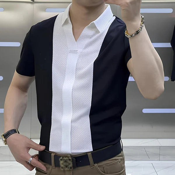 [PAGA 2, LLEVA 3] Camisa Polo Casual Italiana De Seda Hielo Y Poliéster + Regalos: 3 BERMUDAS Y UN RELOJ.