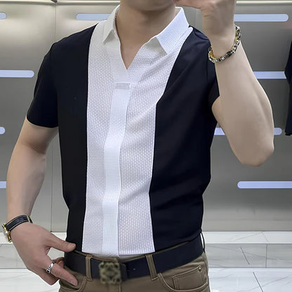 [PAGA 2, LLEVA 3] Camisa Polo Casual Italiana De Seda Hielo Y Poliéster + Regalos: 3 BERMUDAS Y UN RELOJ.